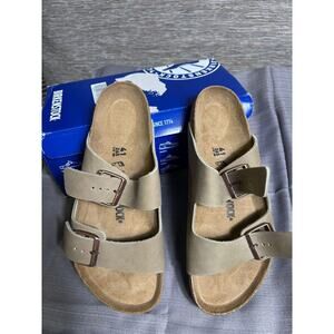 Birkenstock Arizona BS Sandals Shoes Womens Size 10 Brown Leather Slide Comfort